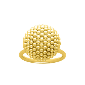 Bague Or jaune 18K Boule