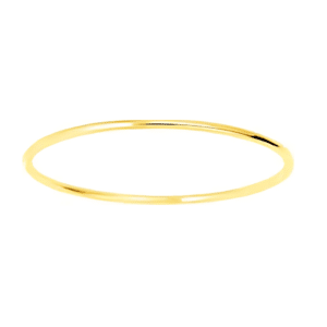 Bracelet jonc or jaune 18 carats massif fil rond