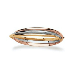 Bracelet Jonc Prestige Petit modèle, 3 Ors 18carats Caplain Saint André