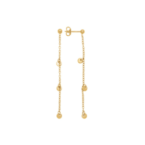 Boucles d'oreilles pendantes Or jaune 18K