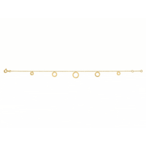 Bracelet Or jaune 18K cercles