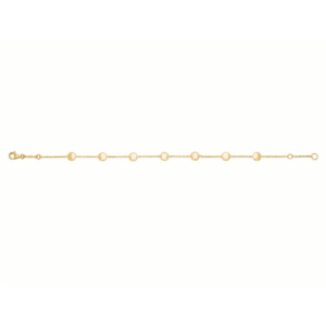 Bracelet or jaune 18K pastilles