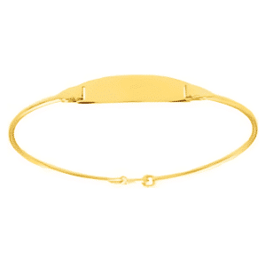 Jonc Identité Bébé Or jaune 18K