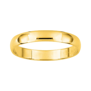 Alliance Homme Or jaune 18K demi-jonc
