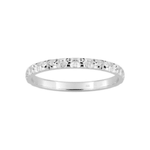 Alliance Or blanc 18K diamantée Femme