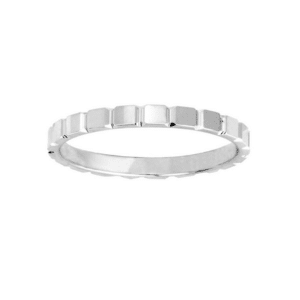 Alliance Or blanc 18K cubes