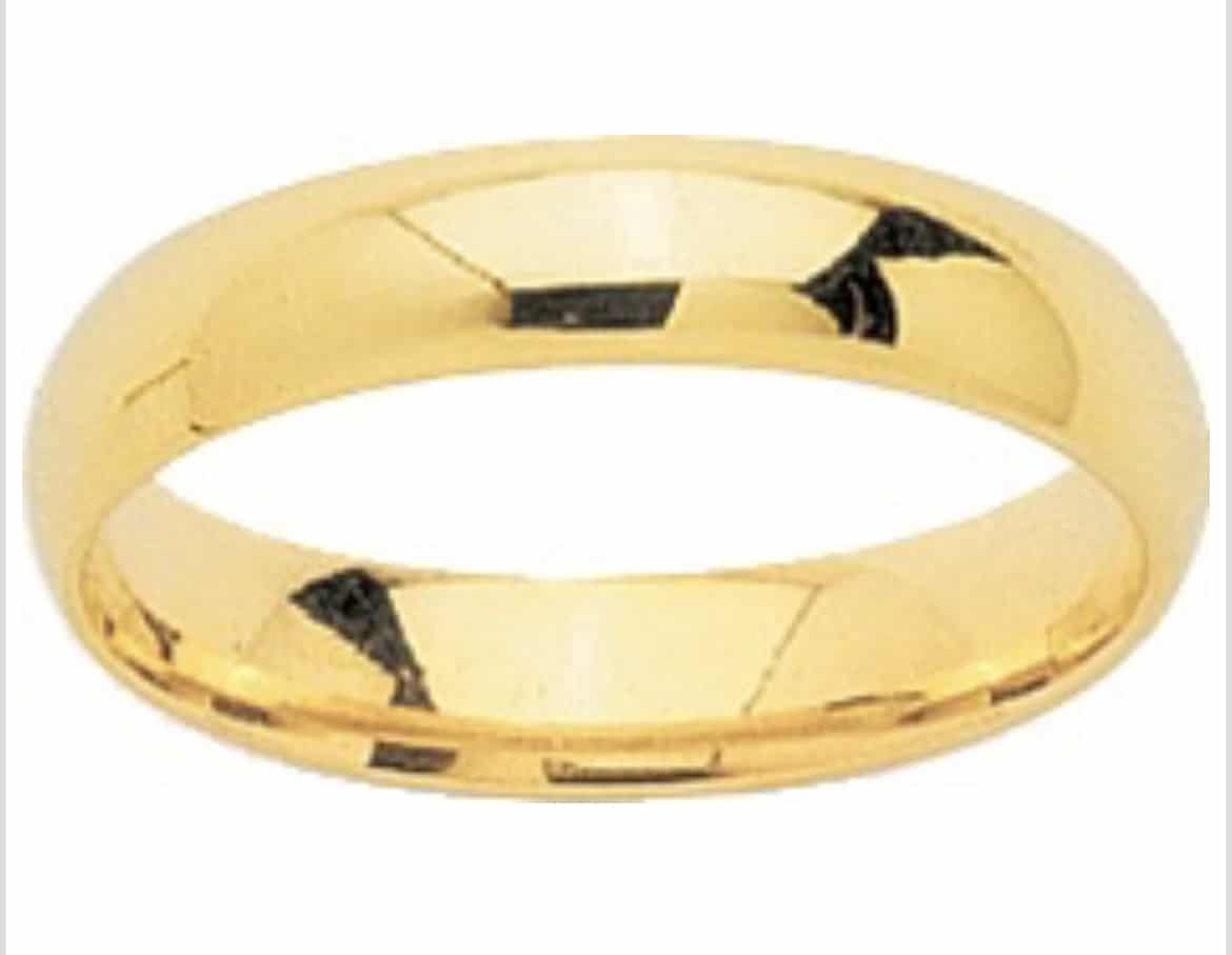 Alliance Homme Or Jaune 18 Carats