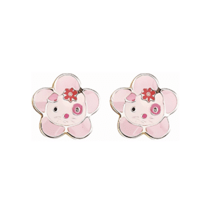 Boucles d'oreilles Or jaune 18K chat