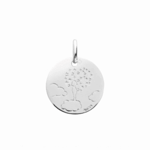 Médaille Or blanc 18K rêve d'enfant Augis
