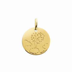 Médaille Or jaune 18K rêve d'enfant Augis