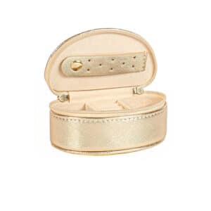 petit coffre à bijoux gainé doré