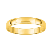 Alliance Homme Or jaune 18K demi-jonc
