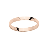 Alliance Homme Or rose 18K demi-jonc