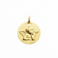 Médaille en Or jaune 18K Augis, Ange de Raphaël lumineux
