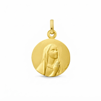 Médaille en Or jaune18K appelée vierge en contemplation