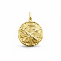 Médaille en Or jaune 18K Augis, Chrisme