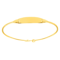 Jonc Identité Bébé Or jaune 18K