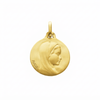 Médaille en Or jaune 18K appelée Sainte marie