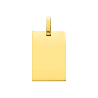 Pendentif Or jaune 18K plaque GI