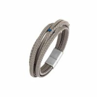 all-blacks-bracelet-homme-acier-cuir-taupe-multi-rangs-682190