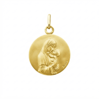 Médaille en Or jaune 18K Augis, appelée Vierge maternelle